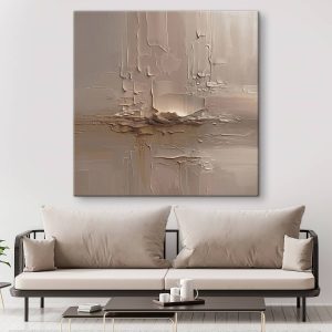 Canvas Schilderijen Abstracte texturen in zachte tinten